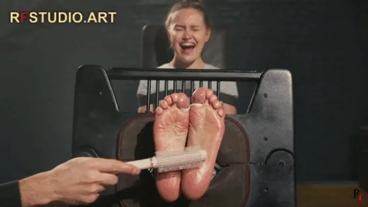 Rf Studio Production - Ivanka - Tickling Her Sexy Bare Feet in Stocks + BallGag (FULL HD MP4)