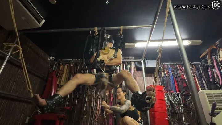 Hinako House Of Bondage - Bondage and Anal Play Contraption!