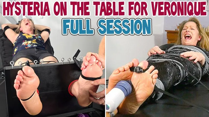 Tickle Frenchtickling  Store - HYSTERIA ON THE TABLE FOR VERONIQUE : FULL SESSION - FULL HD MP4