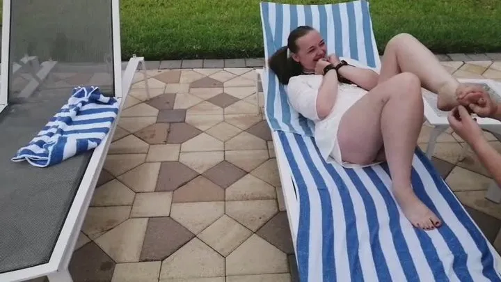 Capturedkerry - Barefoot Tickle by the Pool