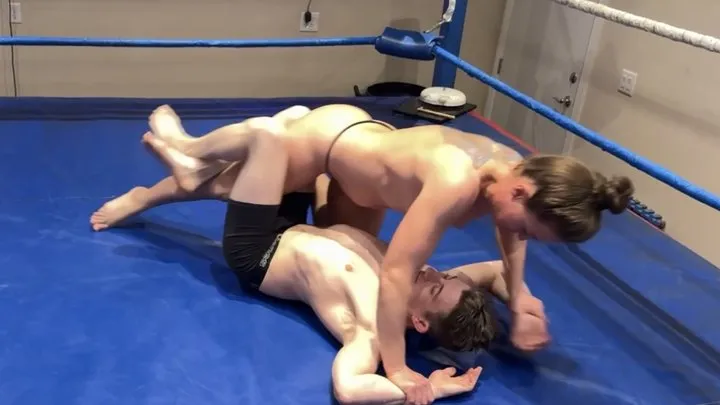 Cj Films - Cheyenne Jewell vs Patrick Starr In A 100% Real Competitive Wrestling Match