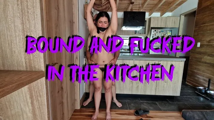Bondagehub - Bound and Fucked in the kitchen