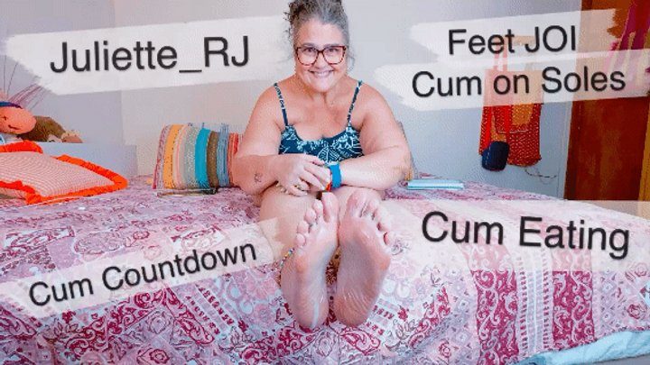 Bbwomanlicious - Juliette_RJ delicious Bed JOI with Cum Eating instructions - SOLO FEMALE - FOOT FETISH - CUM COUNTDOWN - CUM EATING - THICK SOLES