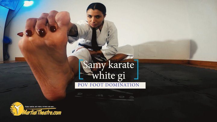 Martial Fetish - Samy karate white gi POV foot domination