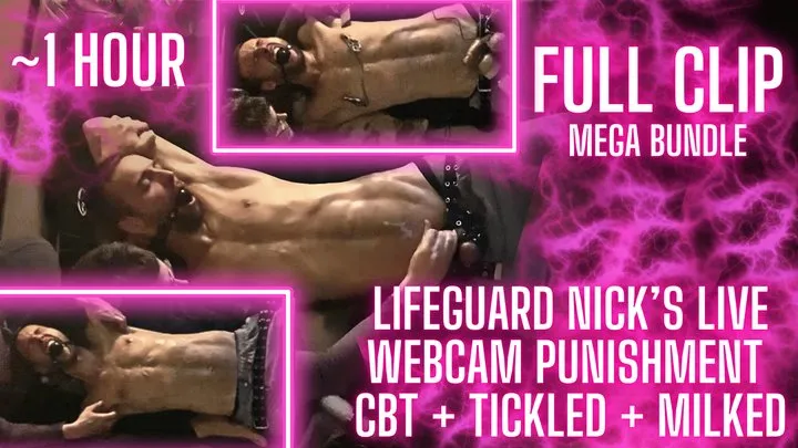 Nathan Justice - Lifeguard Nick's Live Webcam Punishment (FULL MEGA-BUNDLE)
