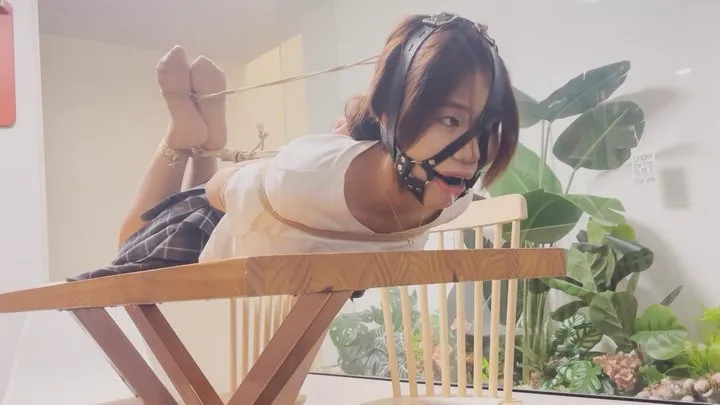 Ultraman Cool Bondage - Lovely Girl Hogtied and Ballgagged Drooling