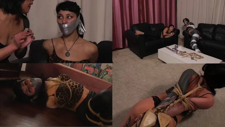 Layla Bondage Addiction - Mayla and Nikita - Robbery in the neighborhood (mobile)