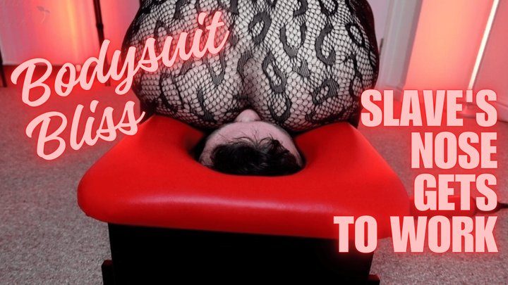 Goddesspeach - Bodysuit Bliss: Slave's Nose Gets To Work