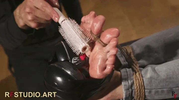 Rf Studio Production - Bramble - Foot Tickling in Tight Bondage with a Total Mouth Gag (UHD 4K MP4)