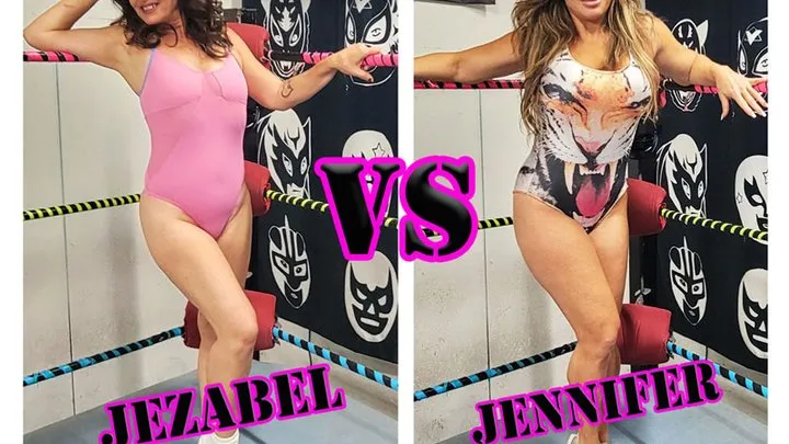 Lucha Girls ~ Female Pro Wrestling - 1266-You Cant Beat Me - Jennifer vs Jezabel