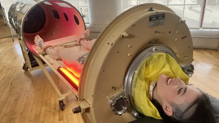 Reese The Ram - Elise Graves takes Reese for a ride in the Iron Lung