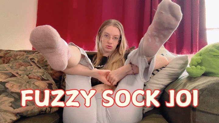 Lucy Spanks - Dirty Fuzzy Sock JOI Blonde Brat Girls Humiliation Feet Tease and Denial