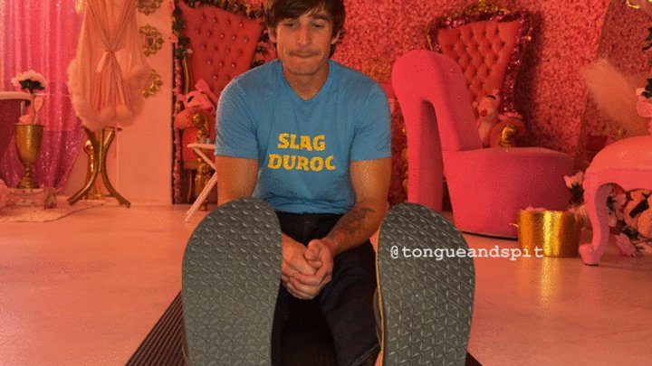 Watch Attractive Men And Their Feet - Logan Feet with Flip Flops and Goon Faces Part19 Video1 - MP4