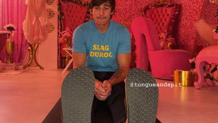 Watch Attractive Men And Their Feet - Logan Feet with Flip Flops and Goon Faces Part19 Video1 - WMV