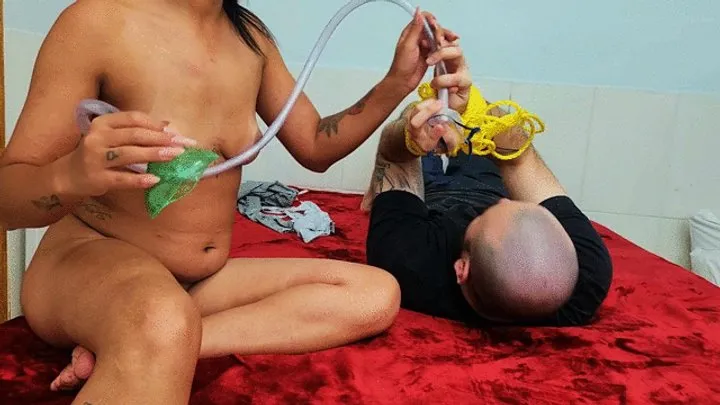 Manuela Albertine Fetish - Farting teen inhaler, part 4, by Pietra Hunter and Slave, (cam by Manu) FULL HD