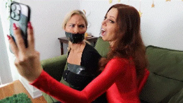 Hollyrope Omega - Mina Salome robs Anna Lee leaving her bound, gagged, blindfolded and humiliated, but karma exists and she gets tied as well in a bondage madness