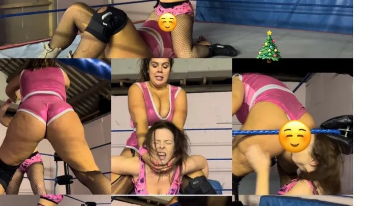 Power Girls Pro Wrestling - Crotch sitting, chest and face sitting plus Stinkface and submission