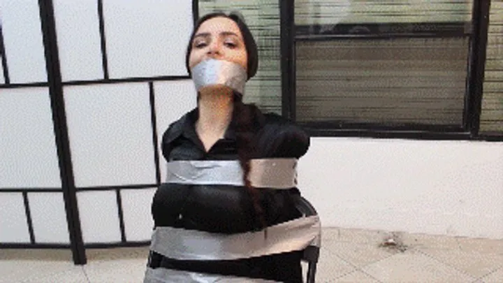 Hollyrope Omega - Teacher Lola Anderson humiliated in tight tape bondage by one of her students!