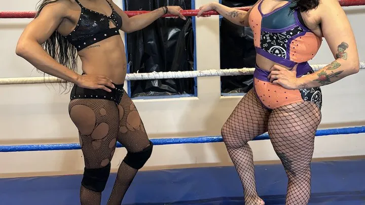 Pandemic Pro Wrestling - Foxy Fishnets Lock-Up Match - Cocoa v Esmerelda