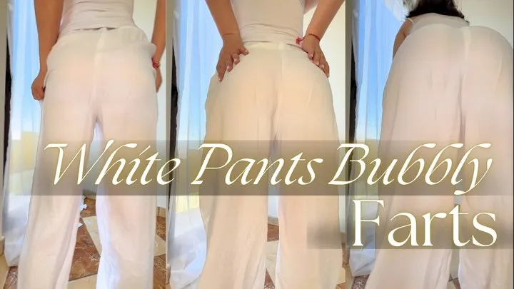 Gassy Kat - White Pants Bubbly Farts