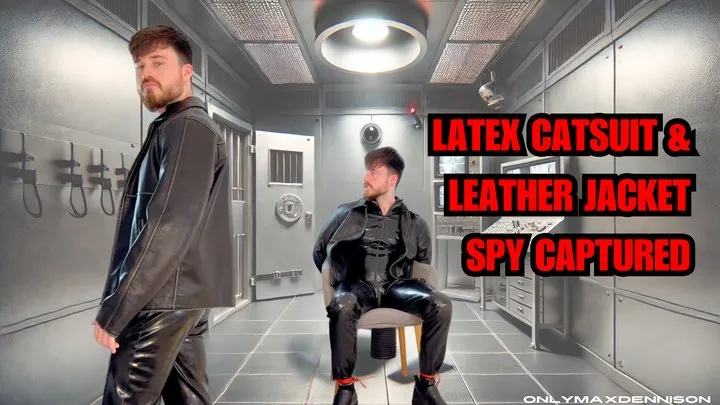 Onlymaxdennison - Latex catsuit & leather jacket spy captured