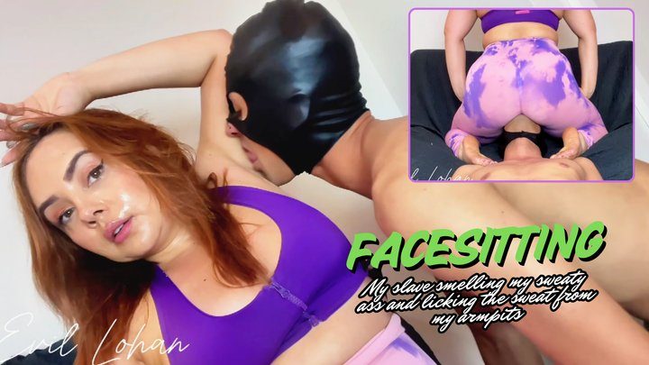 Goddess Lohan Clips - My slave smelling my sweaty ass and licking the sweat from my armpits (720)