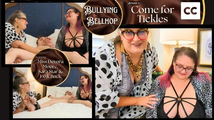 Octogoddess Femdom Step-mommy - Bullying the Bellhop 4 Come for Tickles: OctoGoddess, Sara Star and FxxkBuck in Taboo Femdom Double Domination with Tickling, Bondage, Handjob, BBW Boob Worship, Cumshot Captioned
