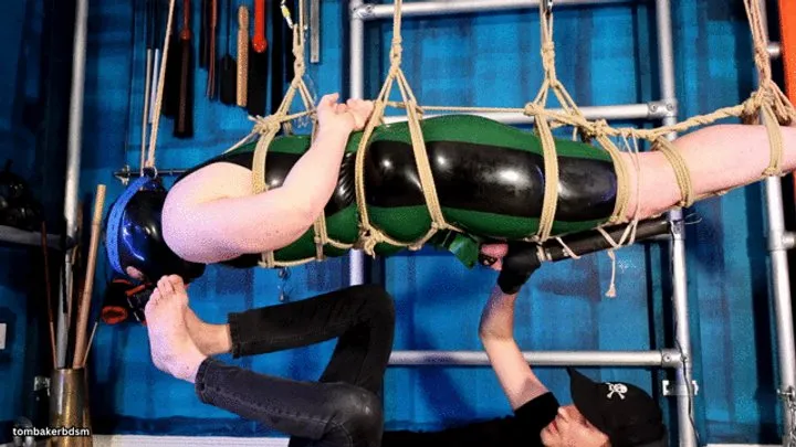 Tom Baker Bdsm - The Chastity Slave Is Bound In Ropes And Tormented With Feet (4K)