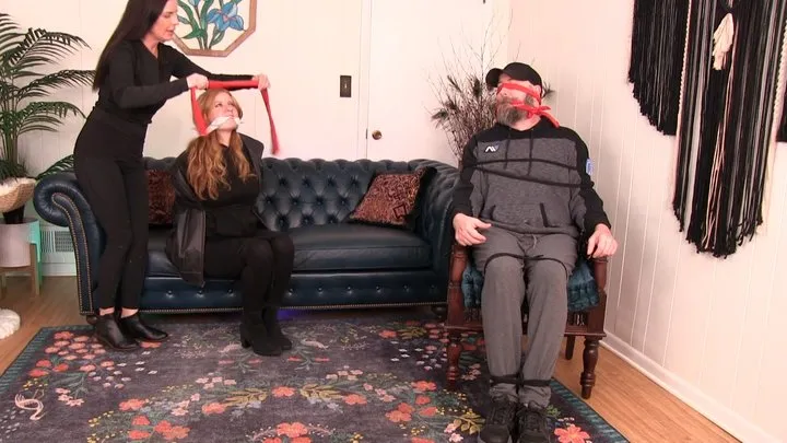 Kobe Lee's Fetish Paradise - Tying Up a Kinky Couple - Jacquelyn Velvets And Kobe Lee - Rope Bondage and Cleave Gags For Bondage Sluts