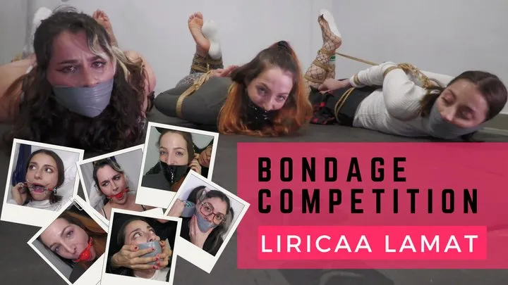 Liricaa Lamat - Liricaa and Andy's bondage competition on Liz Rainbow and Mia von Fox