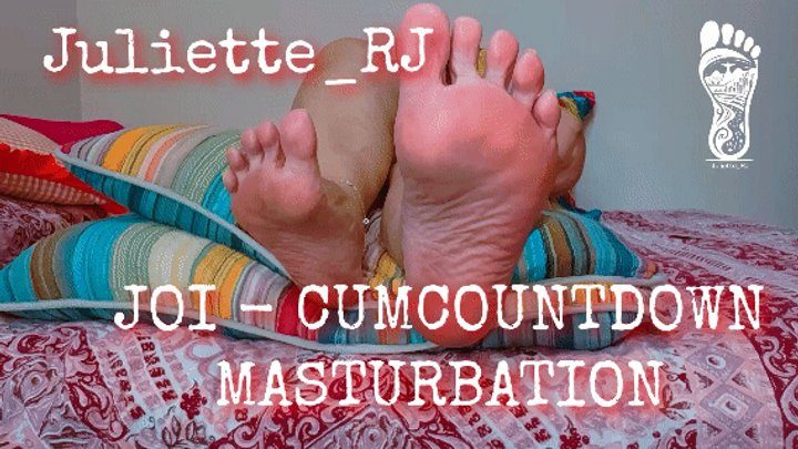 Bbwomanlicious - Juliette_RJ Naked JOI in Bed including Masturbation and Cum Countdown - SOLO FEMALE - JOI - FOOT FETISH - CUM COUNTDOWN - MASTURBATION - THICK SOLES