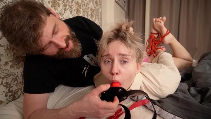 Bondagio - STUBBORN STEPSISTER'S GAG TRAINING: SHE HAS TO LEARN OBEDIENCE (FHD)