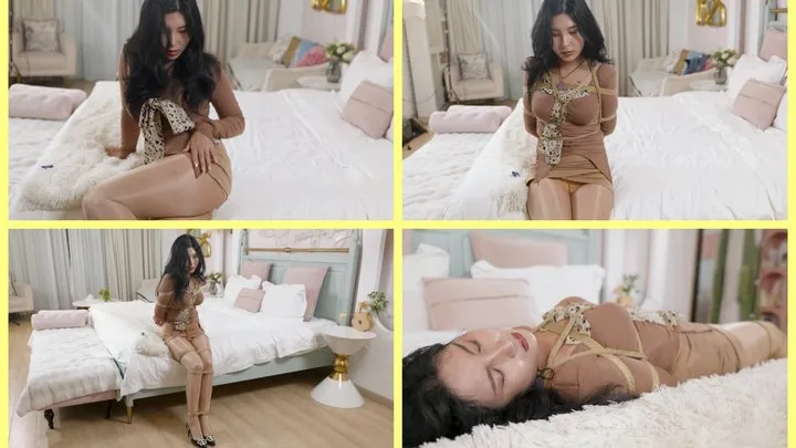 Little Donkey Asia Bondage Studio - 8k0037 Fun's dressed tightly and bound