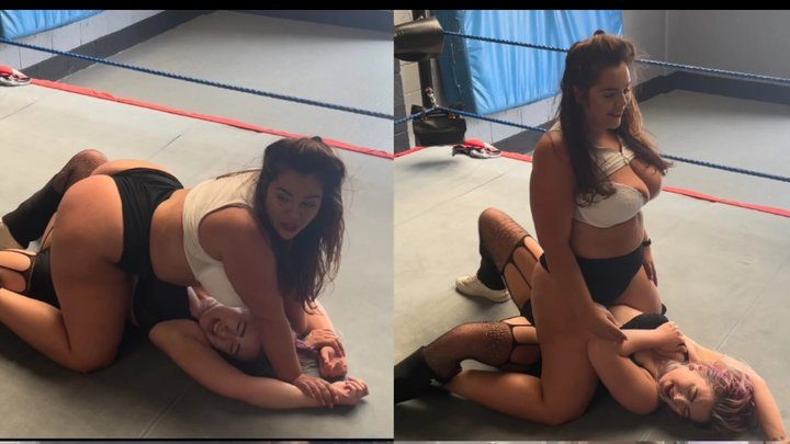 Nadia Sapphire - Bra and panties strip match part 1