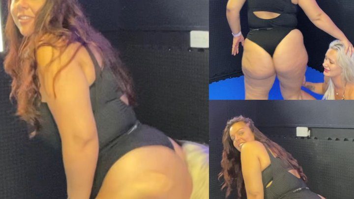 Nadia Sapphire - Giantess destroys blonde with gigantic ASS