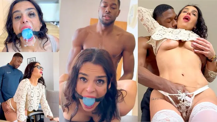 Latina Bondage - Student Day Dreams about Fucking his Spanish Teacher Bound and Ballgagged (4K + BTS)
