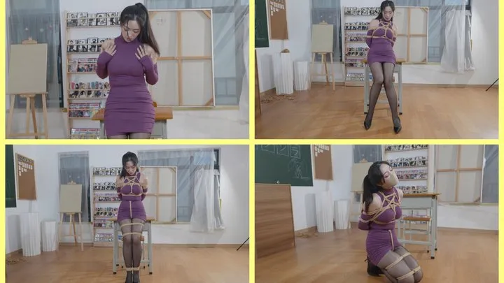 Little Donkey Asia Bondage Studio - 8k0038 Star's stepmother dress tightly bound