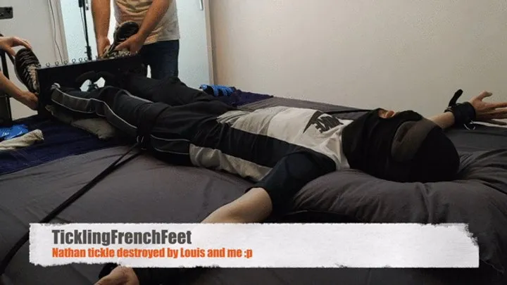 Tickling French Feet - Nathan tickled by Louis and me :p (Full HD)