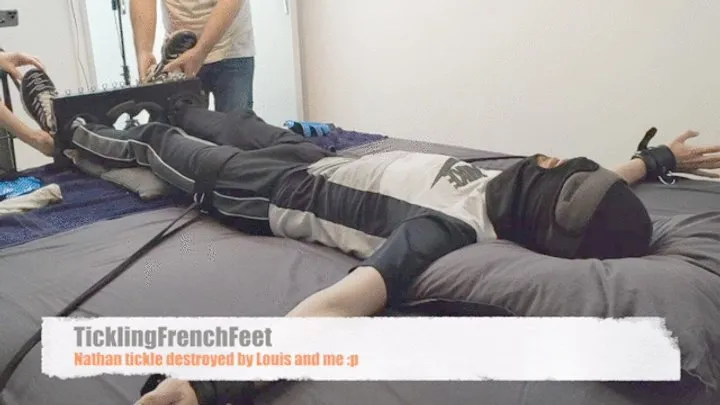 Tickling French Feet - Nathan tickled by Louis and me :p (mobile)