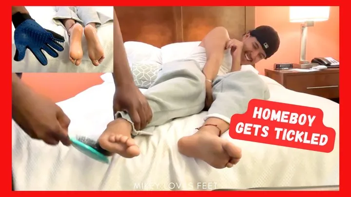 Mikeylovesfeet - Ticklish Homeboy Feet- Tickling Guys Feet, Ticklish Gay Foot Fetish