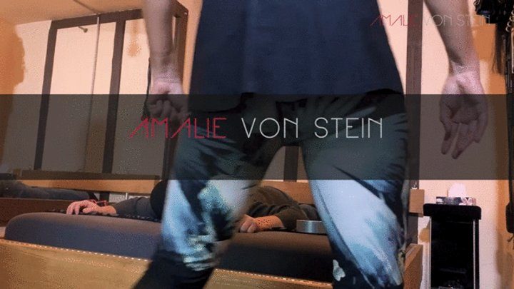 Amalie Von Stein - Sweaty Sneaker Domination: Obedient Sock Slave Chokes on My Stinking Socks & Filthy Fitness Feet