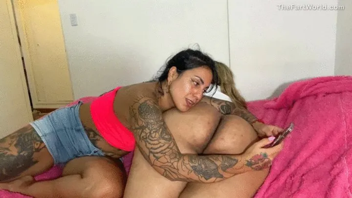 The Fart World - Luli Just Chilling On Elisa's EXPLOSIVE Ass!