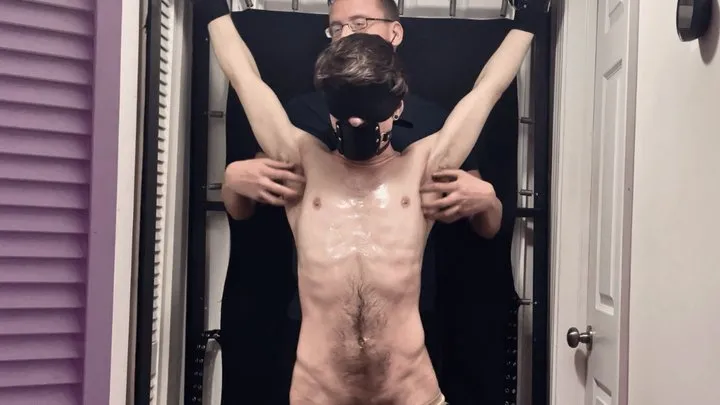 Nathan Justice - 20 Year Old Construction Worker Jameson Gagged and Tickled On The Rack (Part 2)