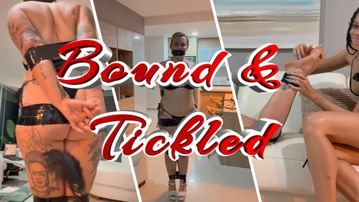 Goddess Rosie Reed - Bound And Tickled- Ebony Goddess Rosie Reed Tape Bondage Ember Mae Tickle Teasing While Bound Up- 1080p HD