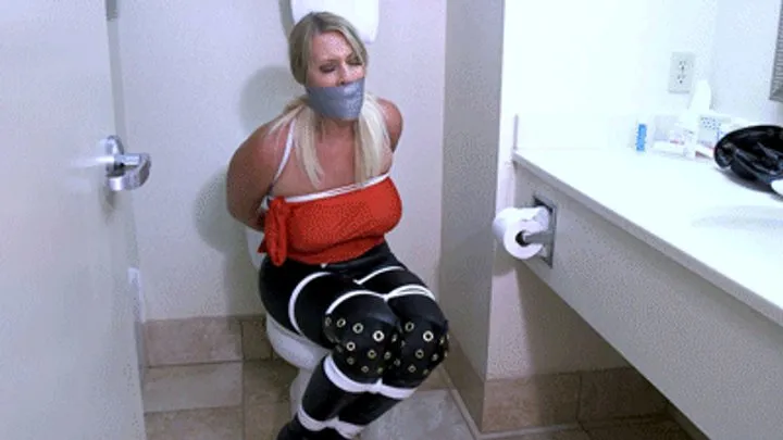 Mouth Stuffed And Tied Up Girls - d2504JAMIE-They have me bound and gagged with my big tits out!