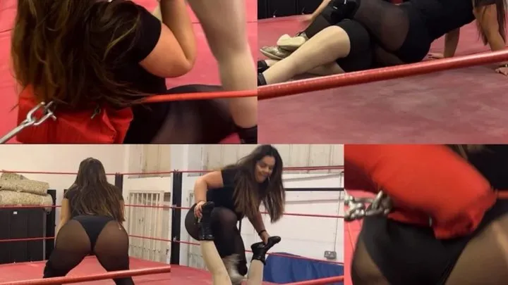 Power Girls Pro Wrestling - Nadia Sapphire vs Eva (includes low blows & wedgie stinkfaces)