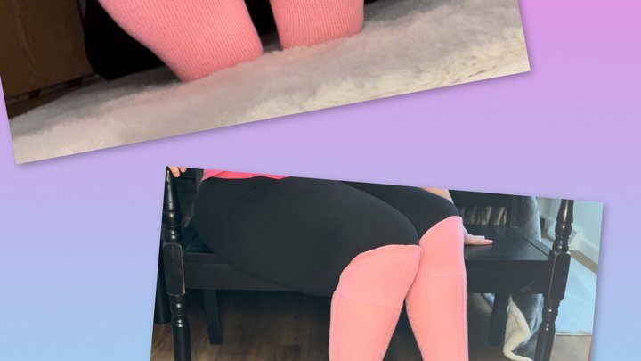 Indianabbw - Pink high socks