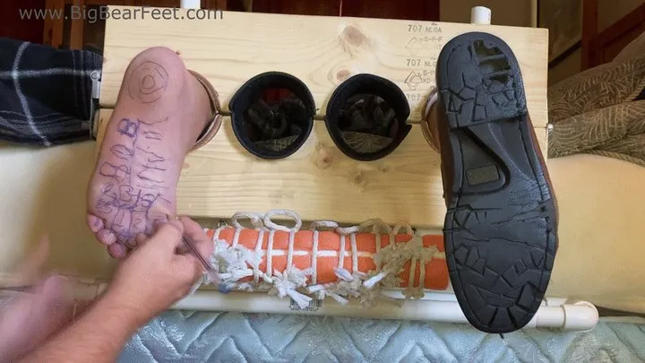 All Male Tickling Dungeon - Im1n2ft - Pain of the Pen - ink pen writing on big wide size 13 feet