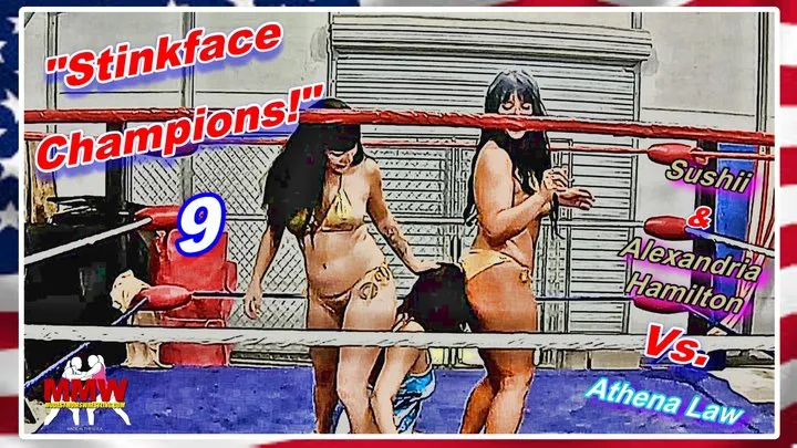 Modest Moms Wrestling - Stinkface Champions! 9 WMV