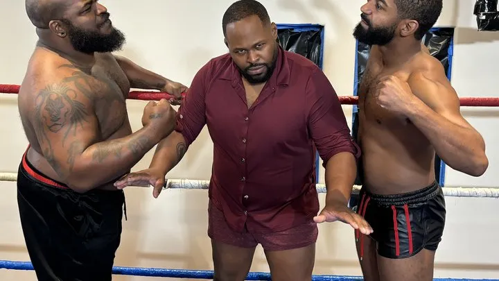 Pandemic Pro Wrestling - Men's Wrestling: Two Beefy Barefoot Bears School Scrawny Guy